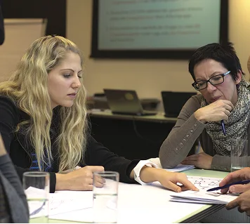 Équipe Diony en atelier de travail avec des restaurateurs